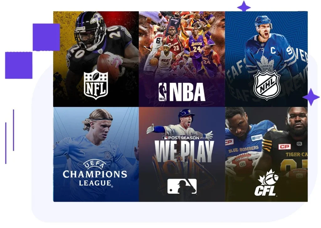 8K IPTV Canada sports channel selection